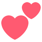 💕 Emoji Dois Corações na Twitter Twemoji 2.6.