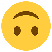 Emoji 🙃 Faccina Sottosopra su Twitter Twemoji 2.6.