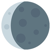 Emoji 🌘 Luna Calante su Twitter Twemoji 2.6.
