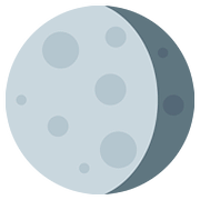 Emoji 🌖 Gibbosa Calante su Twitter Twemoji 2.6.