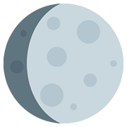 🌔 Emoji Luna Gibosa Creciente en Twitter Twemoji 2.6.