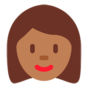 👩🏾 Emoji Frau: mitteldunkle Hautfarbe Twitter Twemoji 2.6.