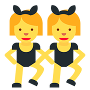 👯 Emoji Personas Con Orejas De Conejo en Twitter Twemoji 2.6.
