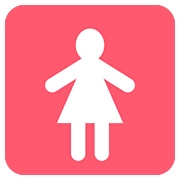 Émoji 🚺 Symbole Toilettes Femmes sur Twitter Twemoji 2.6.