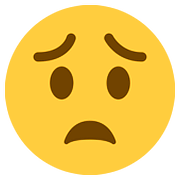 😟 Emoji Cara Preocupada en Twitter Twemoji 2.6.