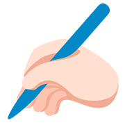 ✍🏻 Emoji Escrevendo à Mão: Pele Clara na Twitter Twemoji 2.6.