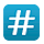 Emoji #️⃣ Tasto: # su VKontakte(VK) 1.0.