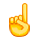 ☝️ Emoji nach oben weisender Zeigefinger von vorne VKontakte(VK) 1.0.