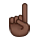 ☝🏿 Emoji Dedo índice Hacia Arriba: Tono De Piel Oscuro en VKontakte(VK) 1.0.