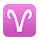 Emoji ♈ Segno Zodiacale Dell’Ariete su VKontakte(VK) 1.0.