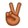 Emoji ✌🏾 Vittoria: Carnagione Abbastanza Scura su VKontakte(VK) 1.0.