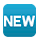 🆕 Emoji Wort „New“ in blauem Quadrat VKontakte(VK) 1.0.