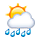 🌦️ Emoji Sol Detrás De Una Nube Con Lluvia en VKontakte(VK) 1.0.