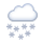 🌨️ Emoji Wolke mit Schnee VKontakte(VK) 1.0.