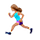 🏃🏽‍♀️ Emoji Mujer Corriendo: Tono De Piel Medio en VKontakte(VK) 1.0.