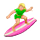 Emoji 🏄🏼‍♀️ Surfista Donna: Carnagione Abbastanza Chiara su VKontakte(VK) 1.0.