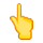 👆 Emoji Dorso Da Mão Com Dedo Indicador Apontando Para Cima na VKontakte(VK) 1.0.