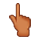 Emoji 👆🏾 Indice Alzato: Carnagione Abbastanza Scura su VKontakte(VK) 1.0.