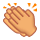 👏🏽 Emoji klatschende Hände: mittlere Hautfarbe VKontakte(VK) 1.0.