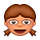 Emoji 👧🏽 Bambina: Carnagione Olivastra su VKontakte(VK) 1.0.