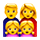 👨‍👩‍👧‍👧 Emoji Familie: Mann, Frau, Mädchen und Mädchen VKontakte(VK) 1.0.