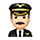 Emoji 👨🏻‍✈️ Pilota Uomo: Carnagione Chiara su VKontakte(VK) 1.0.
