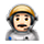 👨🏻‍🚀 Emoji Astronaut: helle Hautfarbe VKontakte(VK) 1.0.
