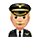 Emoji 👨🏼‍✈️ Pilota Uomo: Carnagione Abbastanza Chiara su VKontakte(VK) 1.0.