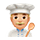 Emoji 👨🏼‍🍳 Cuoco: Carnagione Abbastanza Chiara su VKontakte(VK) 1.0.