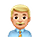 👨🏼‍💼 Emoji Büroangestellter: mittelhelle Hautfarbe VKontakte(VK) 1.0.