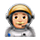 Emoji 👨🏼‍🚀 Astronauta Uomo: Carnagione Abbastanza Chiara su VKontakte(VK) 1.0.