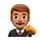 Emoji 👨🏽‍⚖️ Giudice Uomo: Carnagione Olivastra su VKontakte(VK) 1.0.