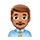 👨🏽‍💼 Emoji Büroangestellter: mittlere Hautfarbe VKontakte(VK) 1.0.