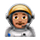 Emoji 👨🏽‍🚀 Astronauta Uomo: Carnagione Olivastra su VKontakte(VK) 1.0.