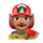 Emoji 👨🏽‍🚒 Pompiere Uomo: Carnagione Olivastra su VKontakte(VK) 1.0.