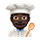 Emoji 👨🏿‍🍳 Cuoco: Carnagione Scura su VKontakte(VK) 1.0.