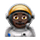 👨🏿‍🚀 Emoji Astronaut: dunkle Hautfarbe VKontakte(VK) 1.0.