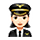 Emoji 👩🏻‍✈️ Pilota Donna: Carnagione Chiara su VKontakte(VK) 1.0.