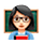 Emoji 👩🏻‍🏫 Professoressa: Carnagione Chiara su VKontakte(VK) 1.0.