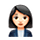 Emoji 👩🏻‍💼 Impiegata: Carnagione Chiara su VKontakte(VK) 1.0.
