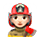 Emoji 👩🏻‍🚒 Pompiere Donna: Carnagione Chiara su VKontakte(VK) 1.0.