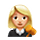 👩🏼‍⚖️ Emoji Juíza: Pele Morena Clara na VKontakte(VK) 1.0.