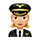 Emoji 👩🏼‍✈️ Pilota Donna: Carnagione Abbastanza Chiara su VKontakte(VK) 1.0.