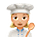 Emoji 👩🏼‍🍳 Cuoca: Carnagione Abbastanza Chiara su VKontakte(VK) 1.0.
