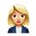 👩🏼‍💼 Emoji Oficinista Mujer: Tono De Piel Claro Medio en VKontakte(VK) 1.0.