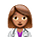 Emoji 👩🏽‍⚕️ Operatrice Sanitaria: Carnagione Olivastra su VKontakte(VK) 1.0.