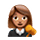 Emoji 👩🏽‍⚖️ Giudice Donna: Carnagione Olivastra su VKontakte(VK) 1.0.