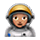Emoji 👩🏽‍🚀 Astronauta Donna: Carnagione Olivastra su VKontakte(VK) 1.0.