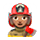 Emoji 👩🏽‍🚒 Pompiere Donna: Carnagione Olivastra su VKontakte(VK) 1.0.