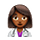 👩🏾‍⚕️ Emoji Profesional Sanitario Mujer: Tono De Piel Oscuro Medio en VKontakte(VK) 1.0.